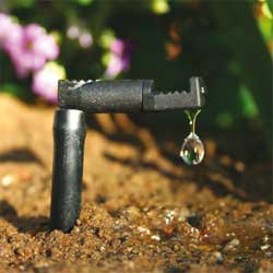 Gotero MINI-DRIP de caudal fijo en usoGotero AGRI-DRIP de caudal fijo en uso