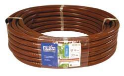Tubería marron con goteros integrados